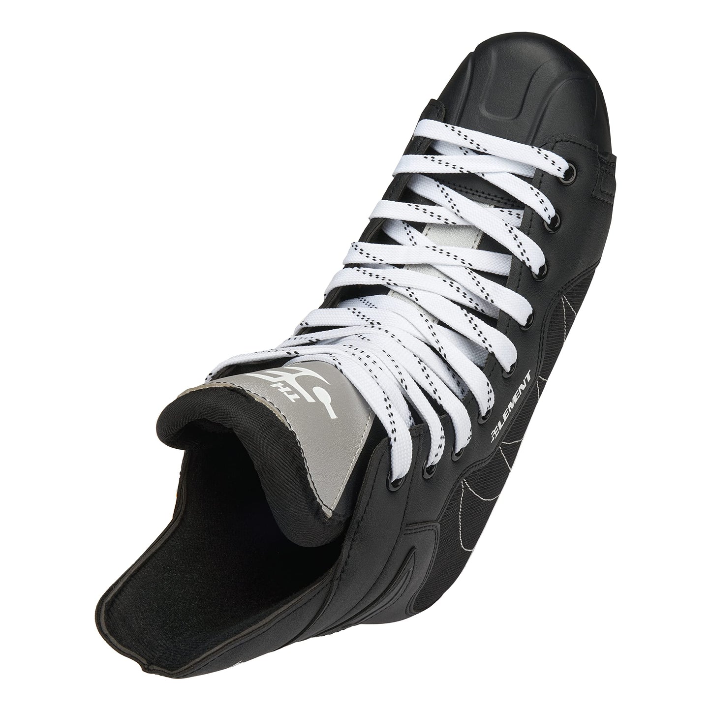 5th Element Stealth Ice Hockey Skates - Perfect for Recreational Ice Skating and Hockey - True-to-Size Fit and Moisture Resistant Liner Ice Skates for Men (Black/White, 10.0)