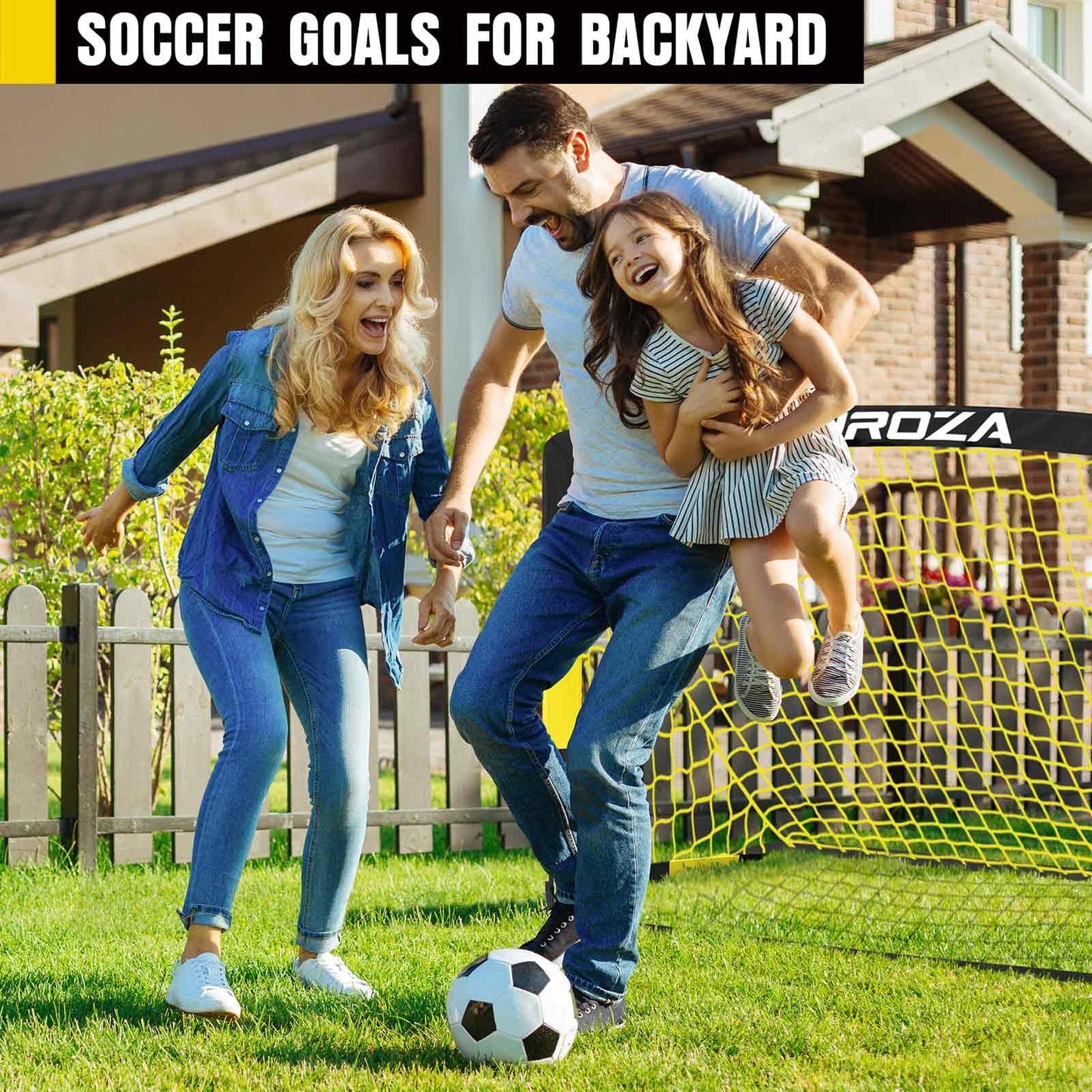 Soccer Goal, Kids Soccer Goals for Backyard Set, 2 Pack of 4x3 ft Portable Pop Up Soccer Net with Soccer Ball, Cones, Complete Training Equipment for Youth, Toddler Outdoor Sports Games