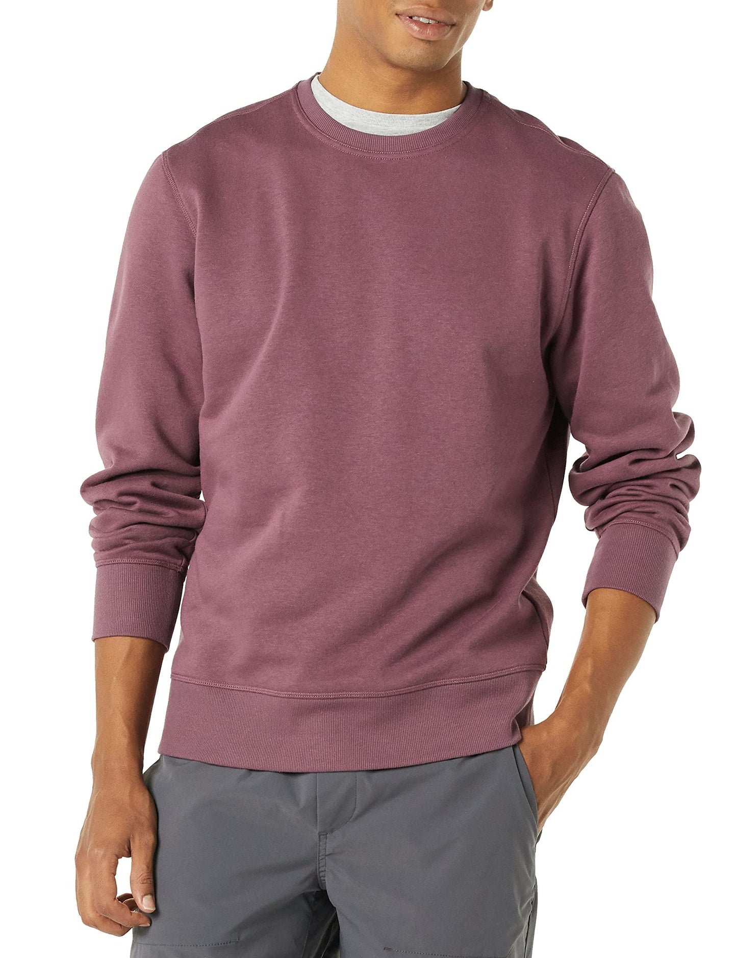 Amazon Essentials Men's Fleece Crewneck Sweatshirt (Available in Big & Tall)