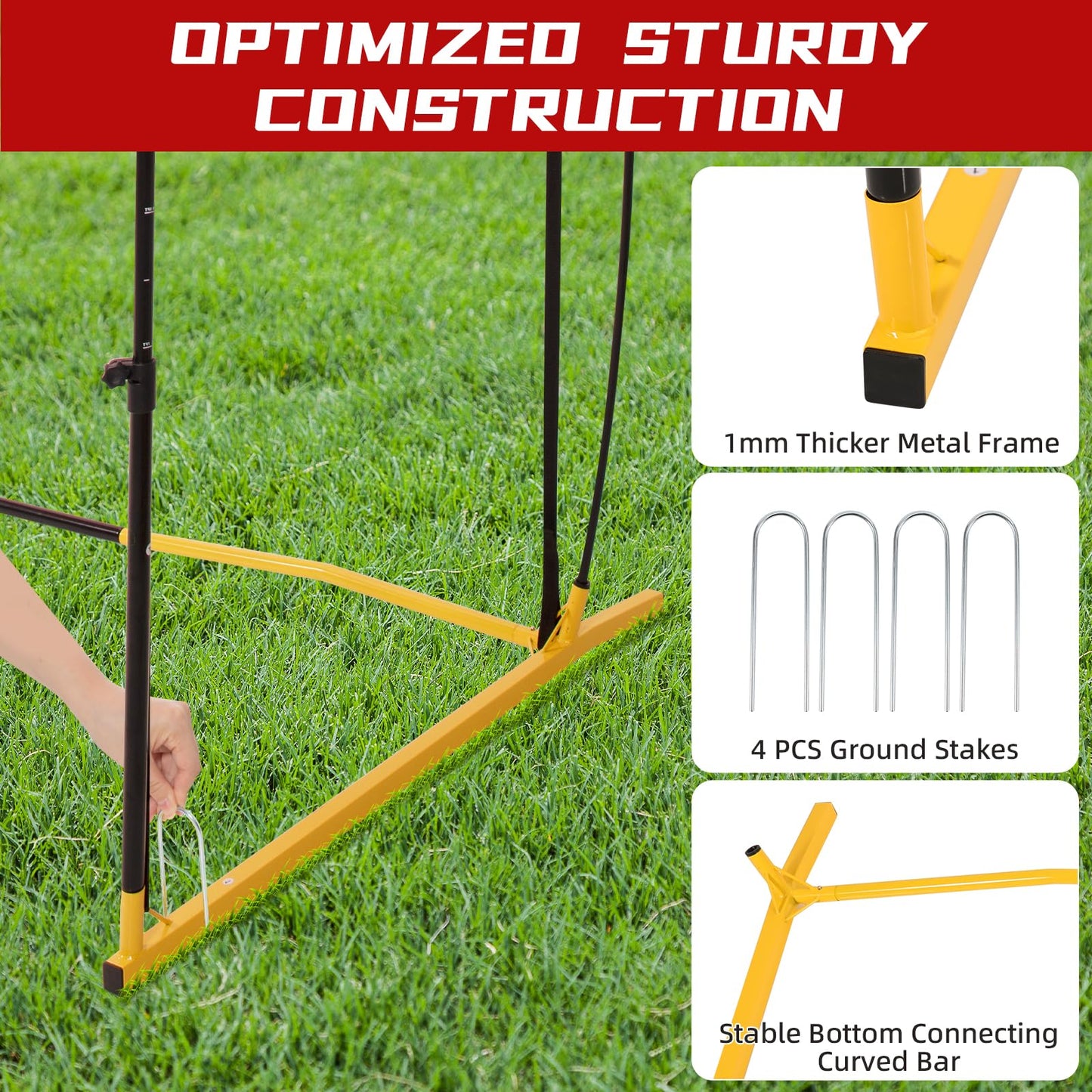 Sturdy and Easy to Set up Volleyball Training Equipment Net,Update Freely Height Adjustable Volleyball Net for Backyard,Portable 11x8FT Net to Improve Spike Service Skill for Indoor and Outdoor
