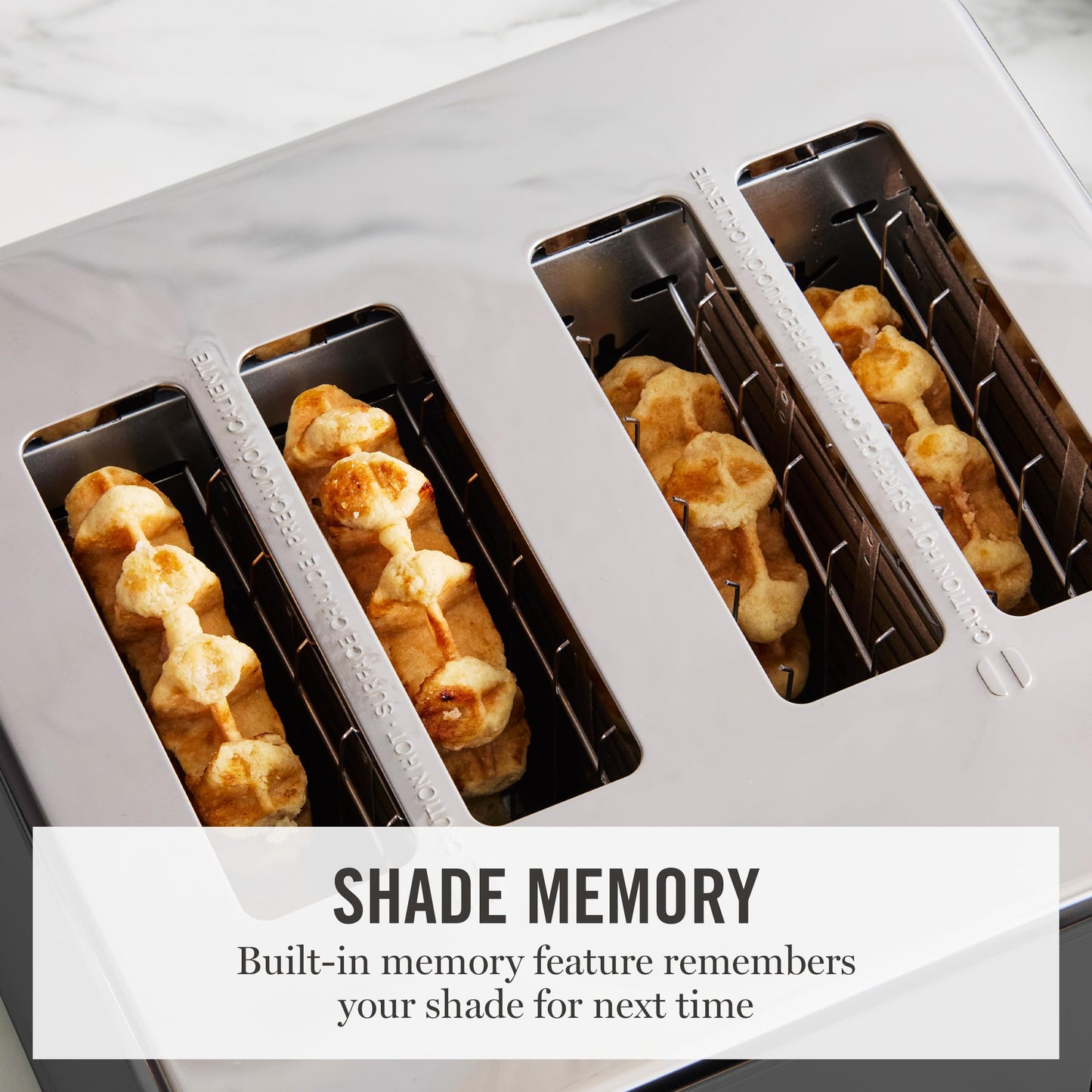 Martha Stewart 4 Slice Toaster, 10 Shade Settings with Defrost, Cancel, Bagel & Gluten-Free, Extra-Wide Self-Centering Slots for Waffles, Artisan Bread, Removable Crumb Tray, Cord Wrap,1800W, Honeydew