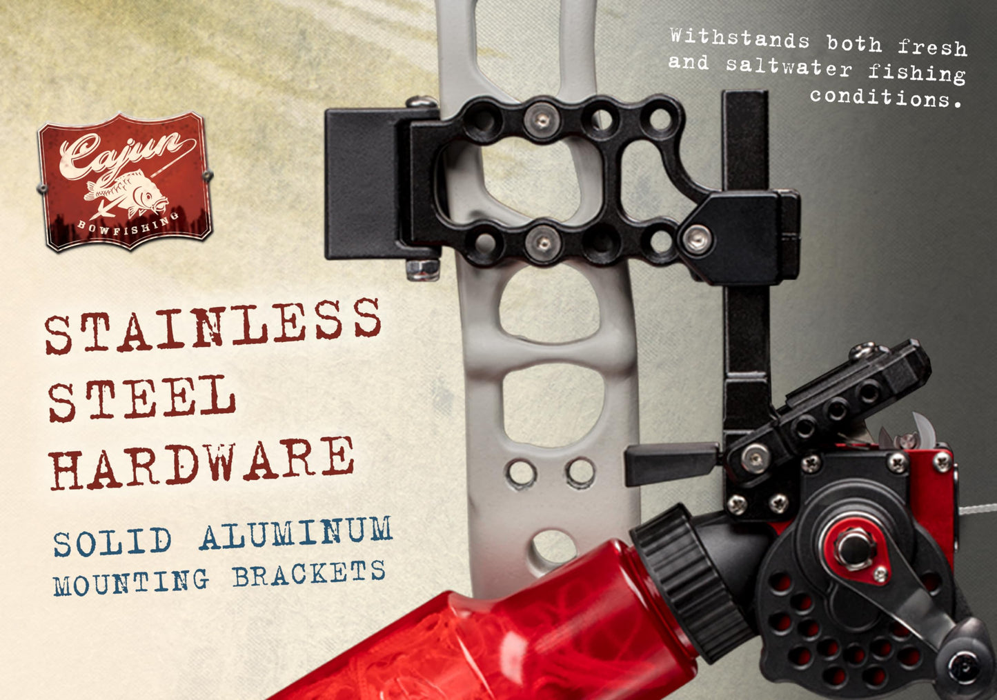 Cajun Bowfishing Winch Pro Bowfishing Reel, Right Hand