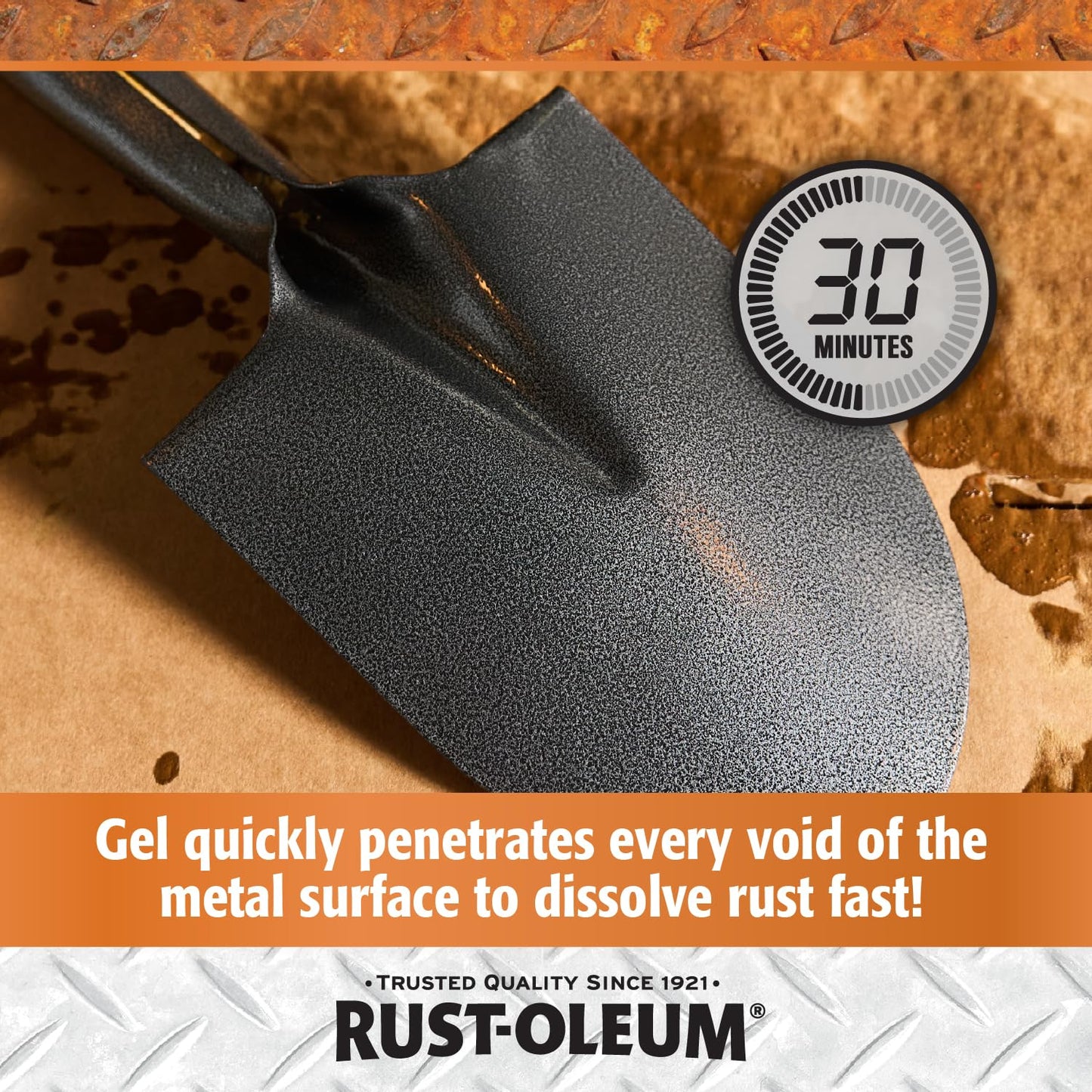 Rust-Oleum Rust Dissolver Trigger Spray Gel | Heavy-Duty Corrosion Remover for Metal Tools, Cars, Bikes, Grills, Bolts, Firearms & More | 32 oz