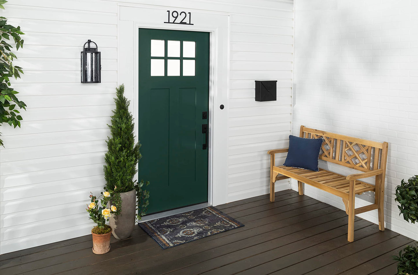 Rust-Oleum 369383 Advanced Dry Door & Trim Paint, Quart, Satin Black