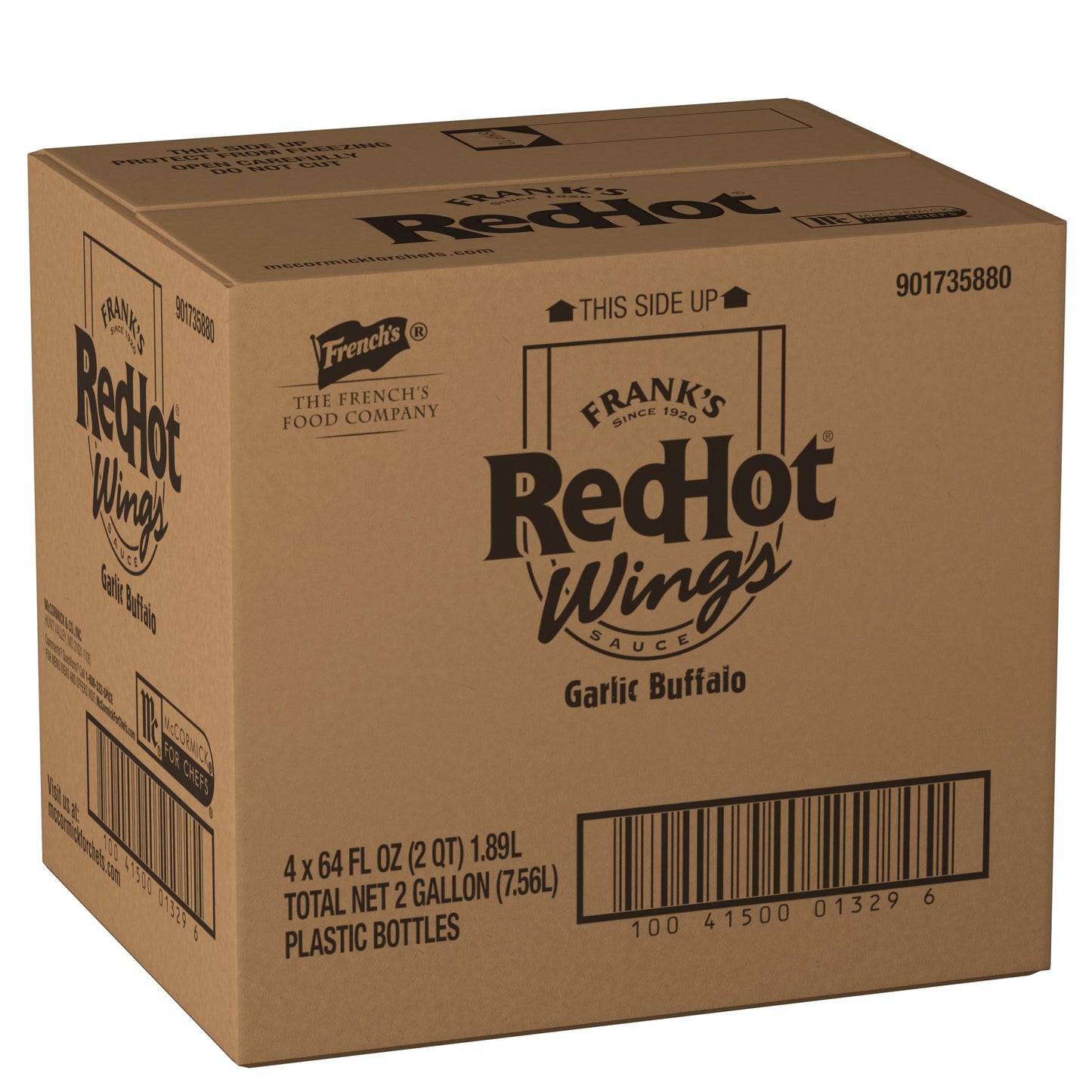 Frank's RedHot Garlic Buffalo Wings Sauce, 0.5 gal