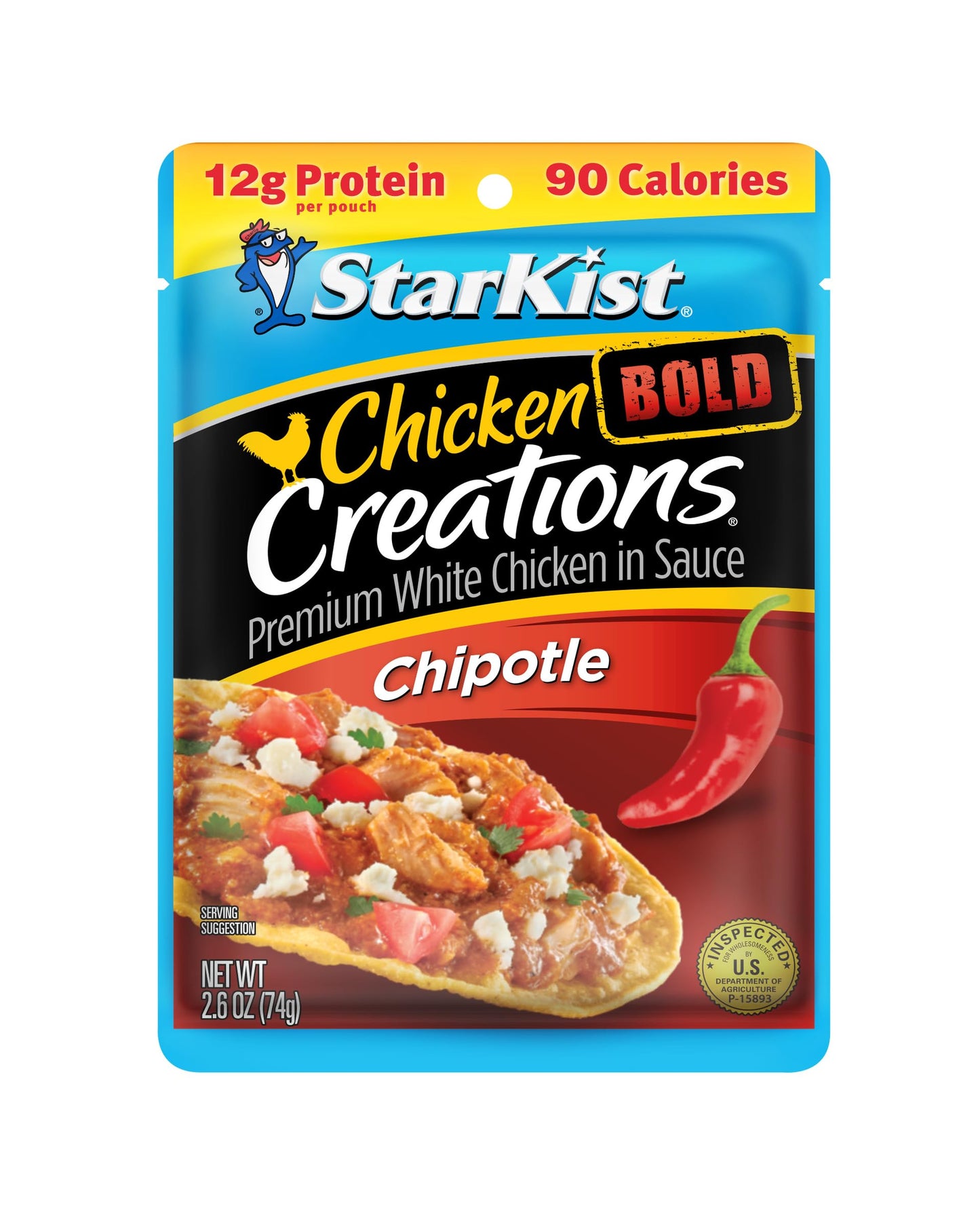 StarKist Chicken Creations, Chicken Salad, 2.6 oz Pouch (Pack of 12)