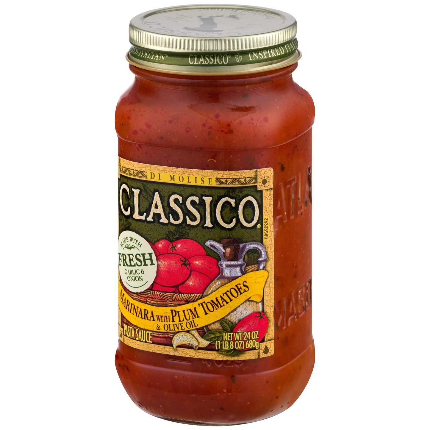 Classico Marinara with Plum Tomatoes & Olive Oil Pasta Sauce (24 oz Jar) (Pack of 3)