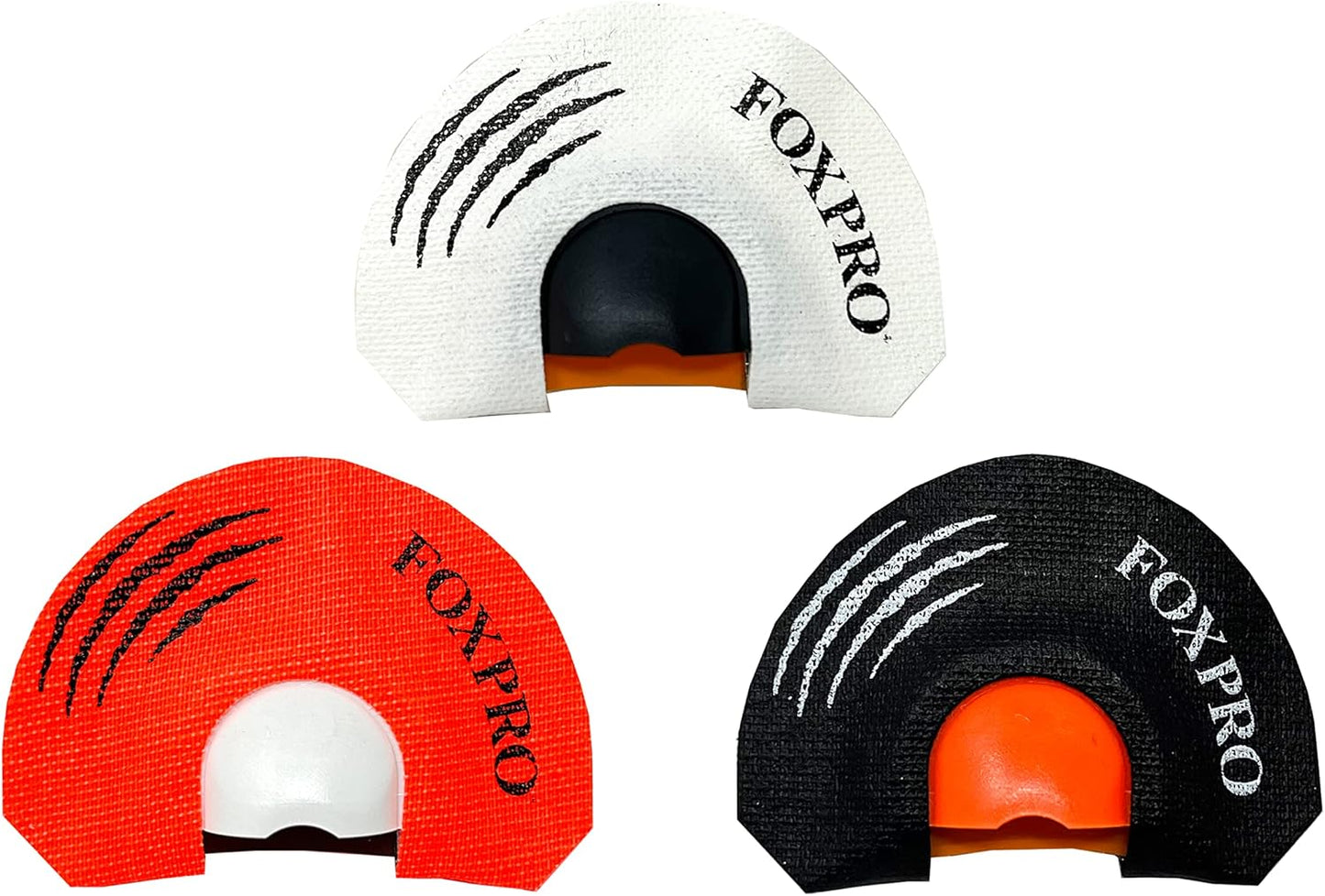 FOXPRO Howler Predator Mouth Call Combo Pack for Coyote Hunting Includes Three Domed Diaphragm Mouth Calls