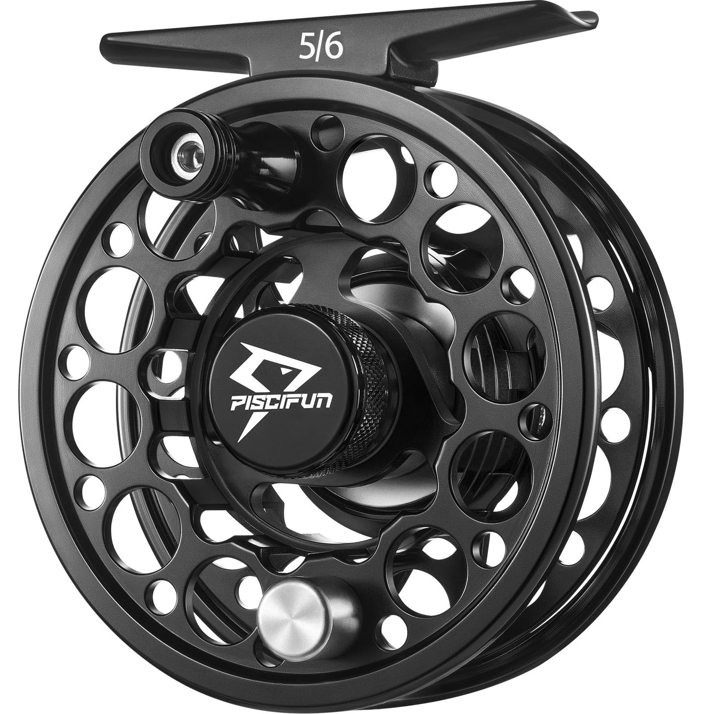 Piscifun Sword Fly Fishing Reel, CNC-Machined Aluminum Alloy Fly Reel, 3/4, 5/6, 7/8, 9/10 Weight, Black, Gunmetal, Space Gray