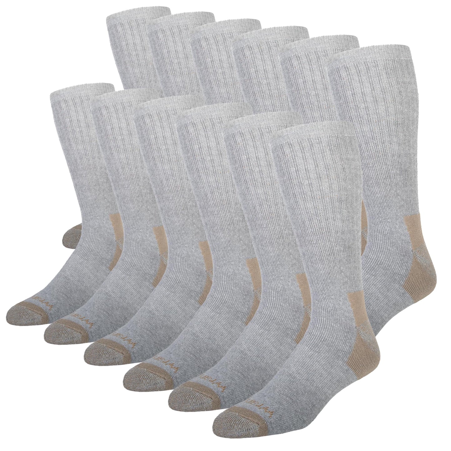 Wrangler - 365 Men's Crew Socks - Full Cushion Socks for All-Day Comfort - Fits Sizes 6-12