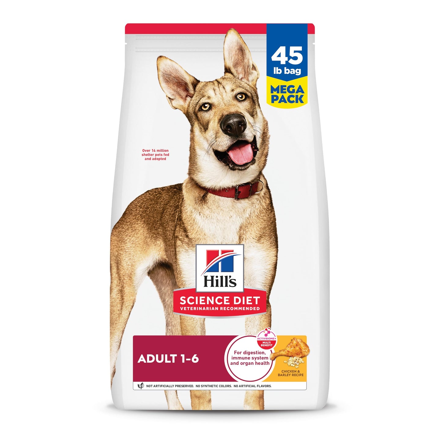 Hill's Science Diet Adult 1-6 Premium Nutrition Dry Dog Food, Chicken & Barley, 35 lb Bag (Pack of 1)