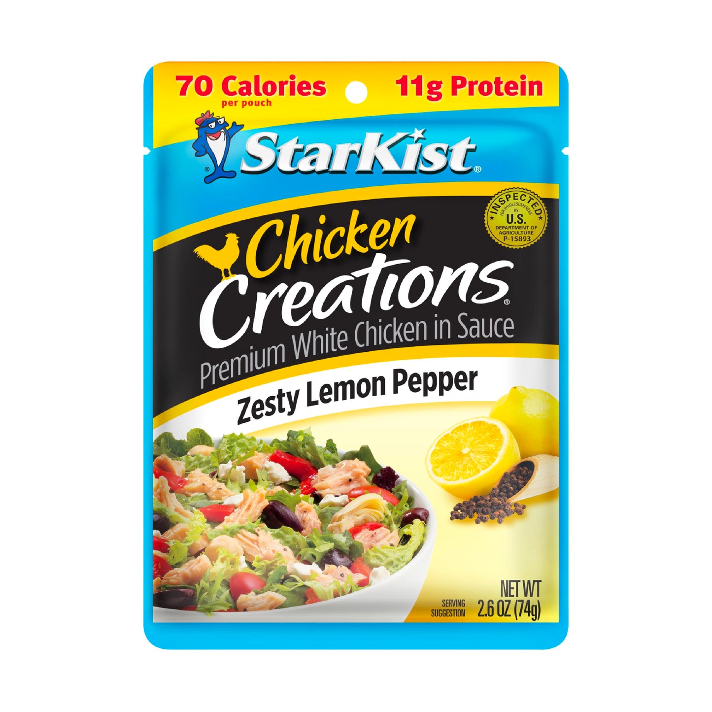 StarKist Chicken Creations, Chicken Salad, 2.6 oz Pouch (Pack of 12)