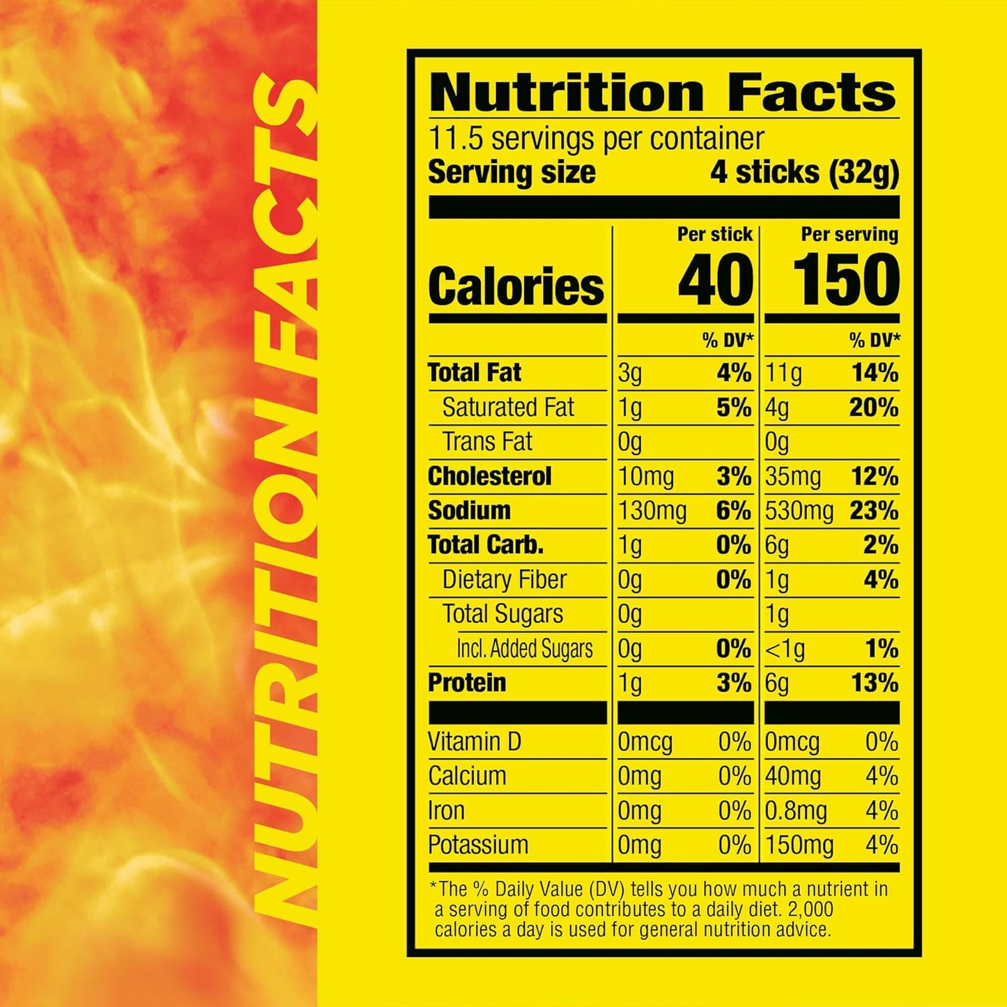 Slim Jim Smoked Meat Sticks, Original Flavor, 6g Protein Per Serving, Snack Size, 0.28 oz. (46 Count)