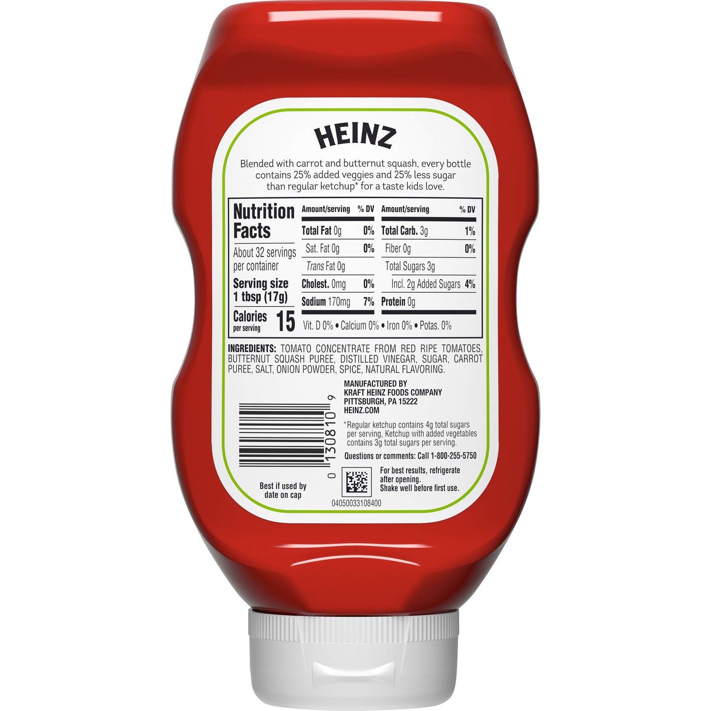 Heinz Ketchup Forever Full Inverted Bottle (20 oz, Pack of 12)