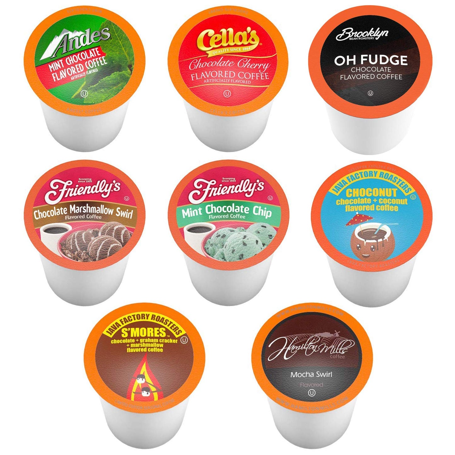 Two Rivers Coffee Hot Chocolate Pods Single Serve Cocoa Variety Sampler Pack Compatible with 2.0 Keurig K-Cup Brewers, 40 Count