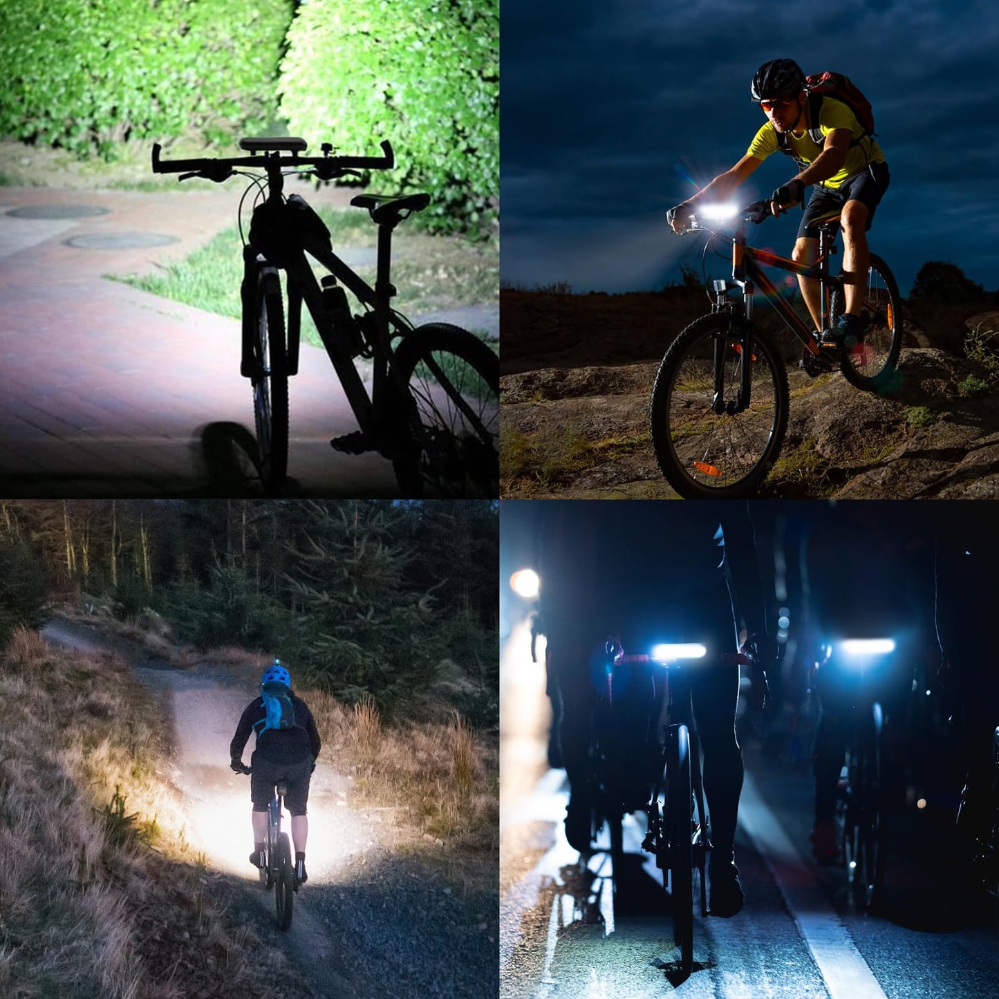 Super Bright LED Bike Light, USB Rechargeable Bicycle Headlight, Waterproof Bike Headlight, Waterproof Bike Headlight,Daytime Running Light,MTB Off-Road Cycling Commuting