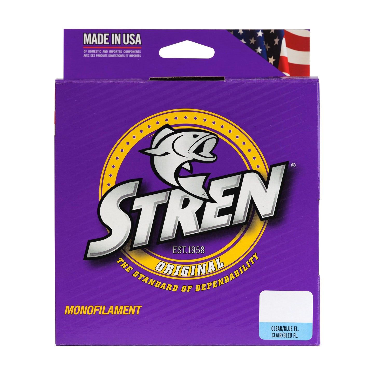 Stren Original Monofilament Fishing Line, Clear/Blue Fluorescent, 12lb | 5.4kg, Suitable for Freshwater Environments