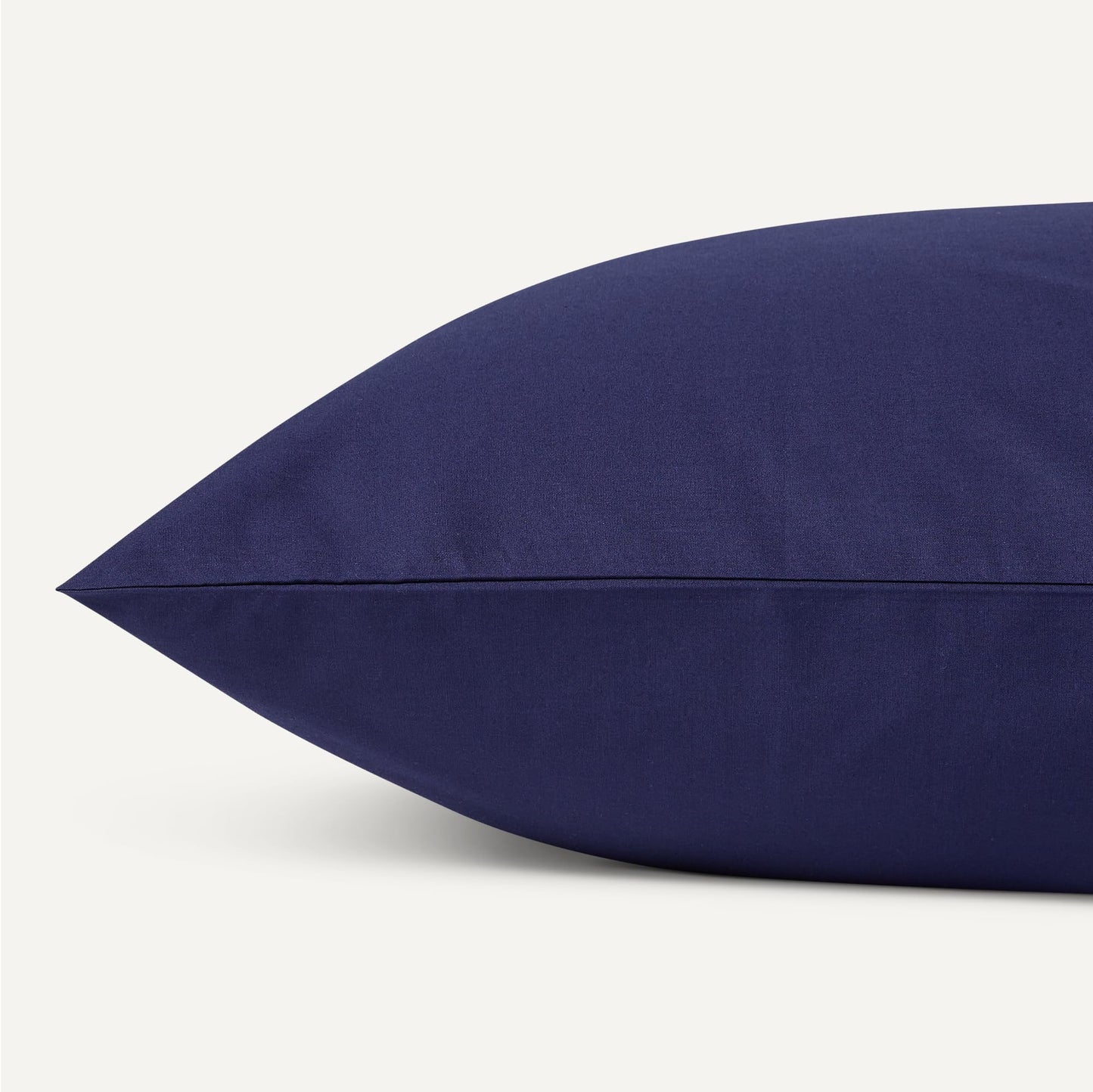 Amazon Basics Soft Organic Cotton Sheet Set with 2 Pillowcases, GOTS-Certified, King, Navy Blue