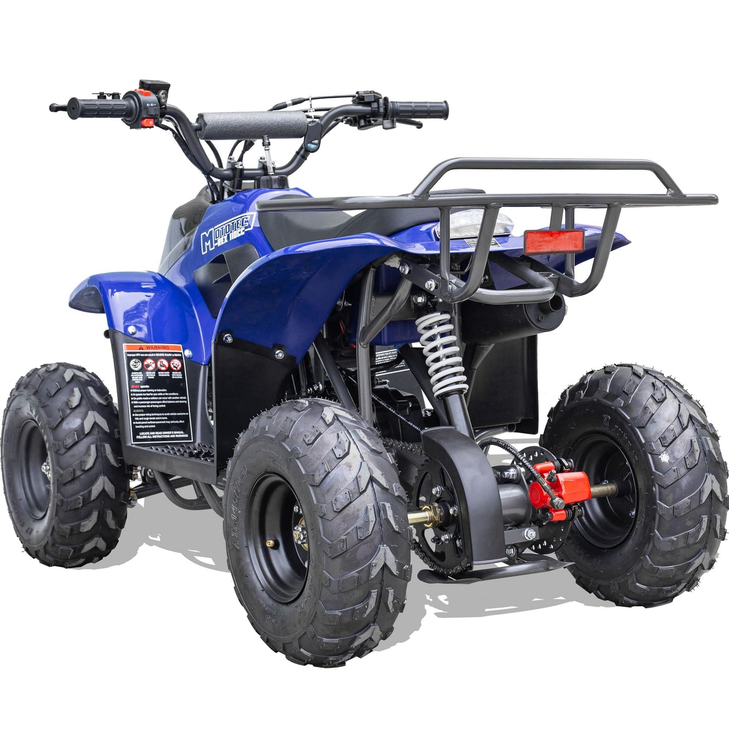 MotoTec Rex 110cc 4-Stroke Kids Gas ATV Black