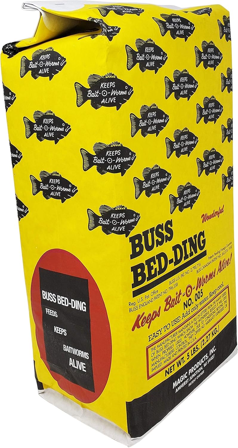 Magic Products Buss Worm Bedding, 5-Pound,black