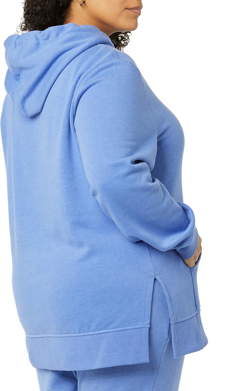 Amazon Essentials womens Fleece Hooded Tunic Sweatshirt