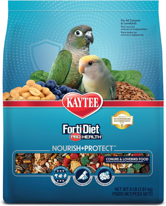 Kaytee Forti-Diet Pro Health Pet Conure & Lovebird Food, 4 lb