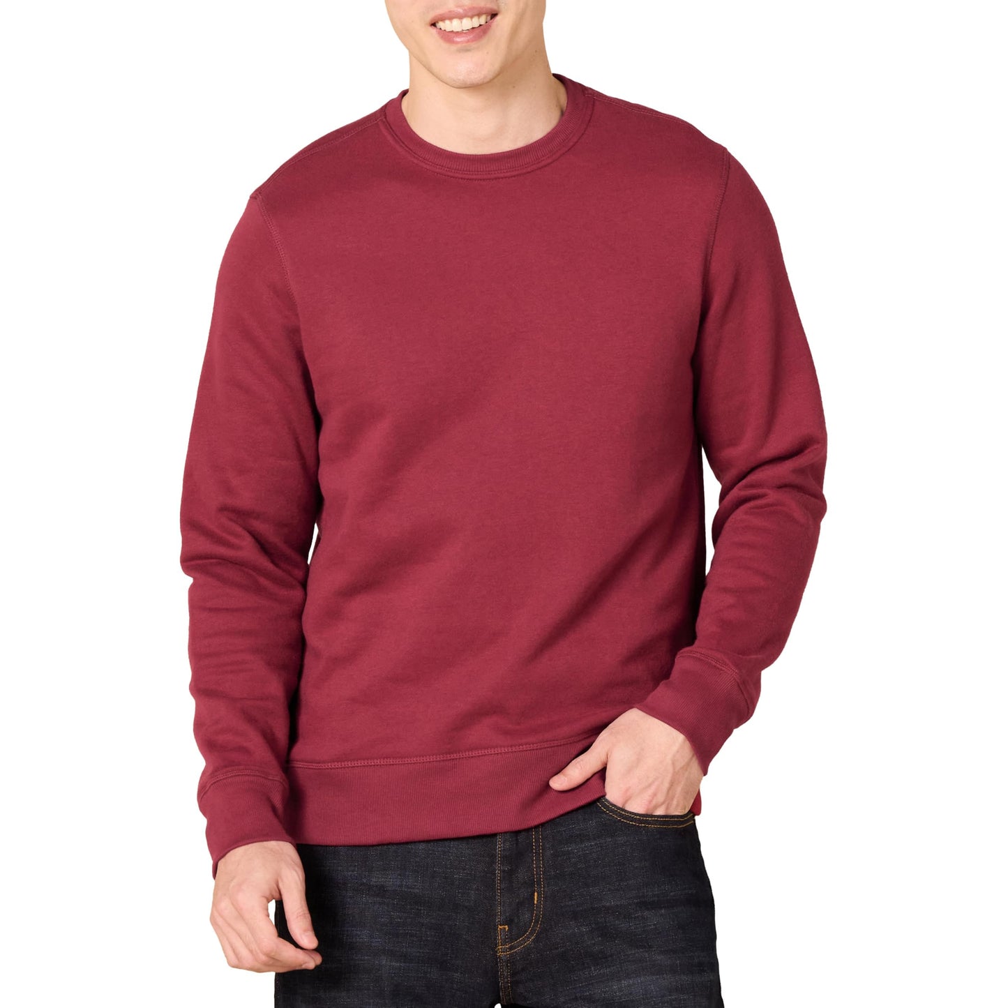 Amazon Essentials Men's Fleece Crewneck Sweatshirt (Available in Big & Tall)