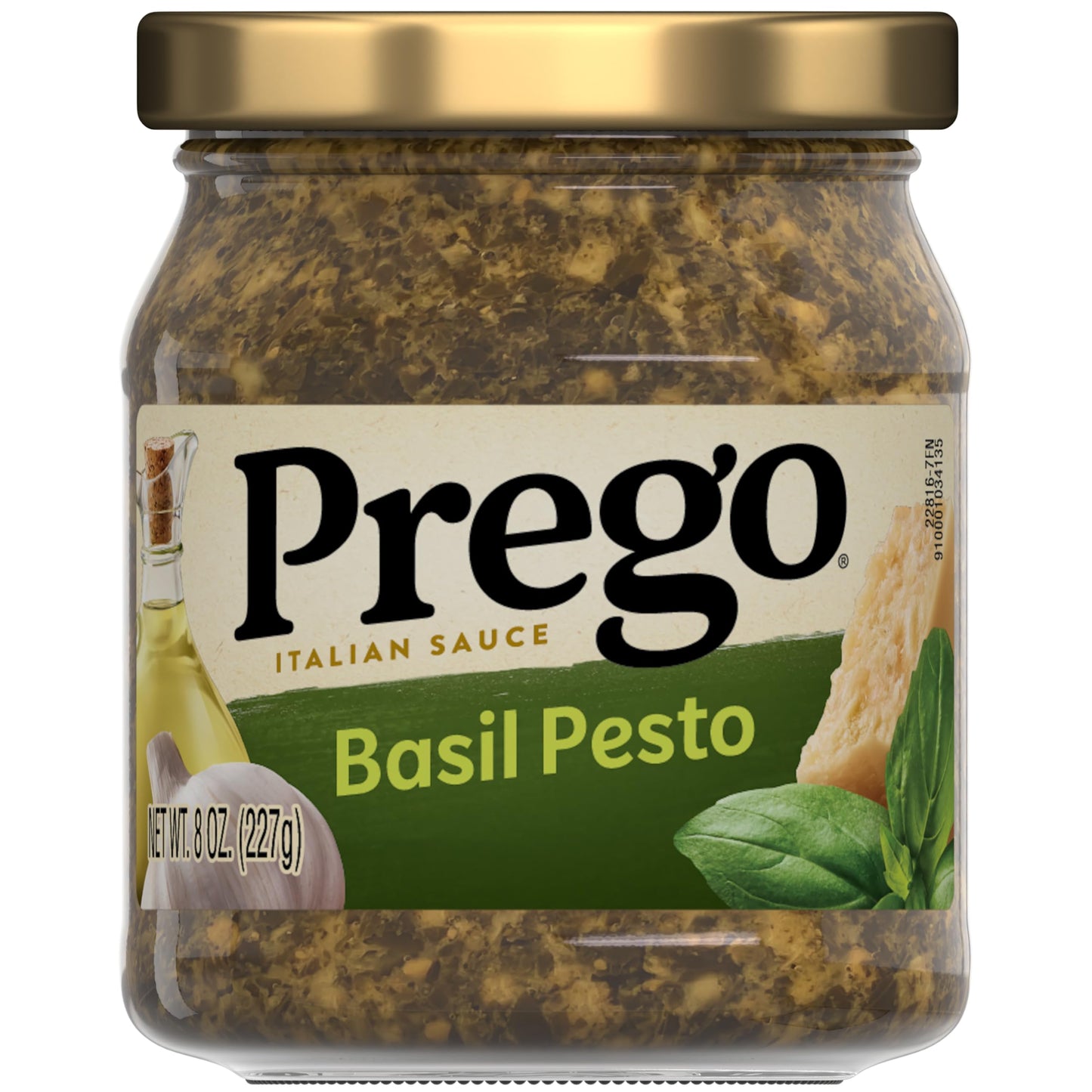 Prego Creamy Roasted Garlic Pesto Pasta Sauce, 14.5 oz Jar