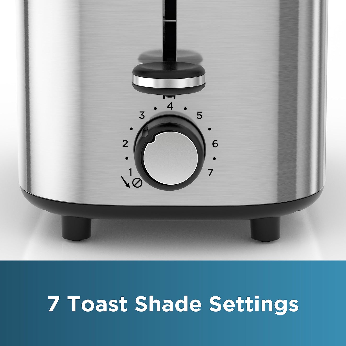 BLACK+DECKER 2-Slice Toaster, T2569B, Extra Wide Slots, 6 Shade Settings, 850 Watts, Crumb Tray, Cancel Button