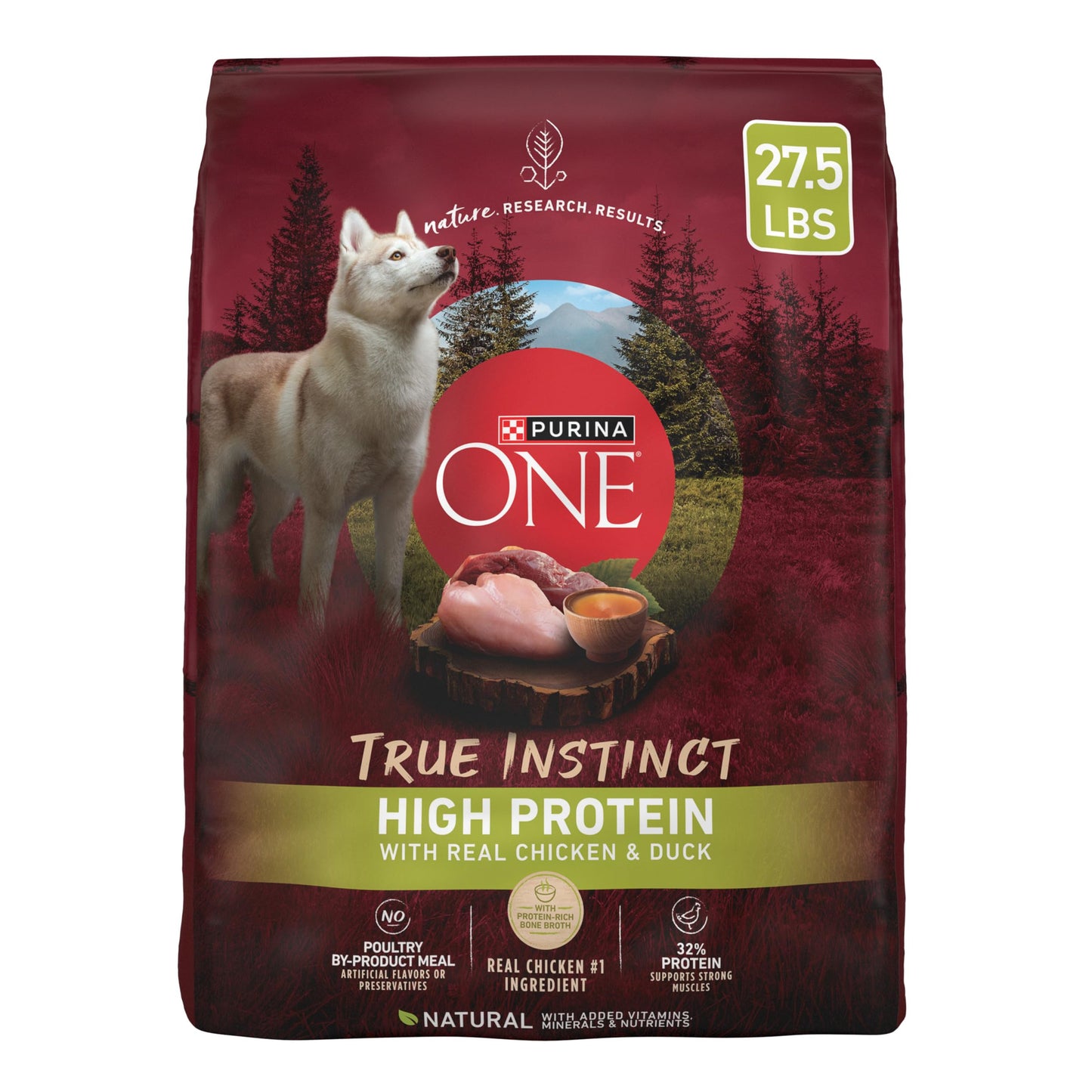 Purina ONE True Instinct With A Blend Of Real Turkey and Venison Dry Dog Food - 36 lb. Bag