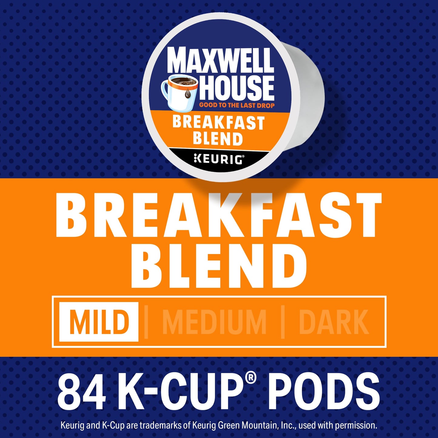 Maxwell House House Blend Medium Roast K-Cup Coffee Pods, 84 ct Box