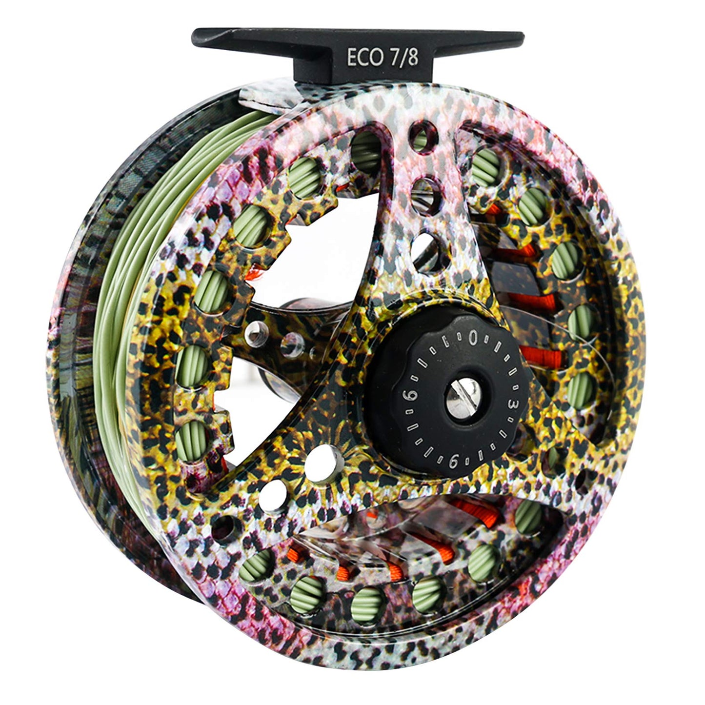 M MAXIMUMCATCH Maxcatch ECO Large Arbor Fly Fishing Reel (3/4wt 5/6wt 7/8wt) and Pre-Loaded Fly Reel with Line Combo