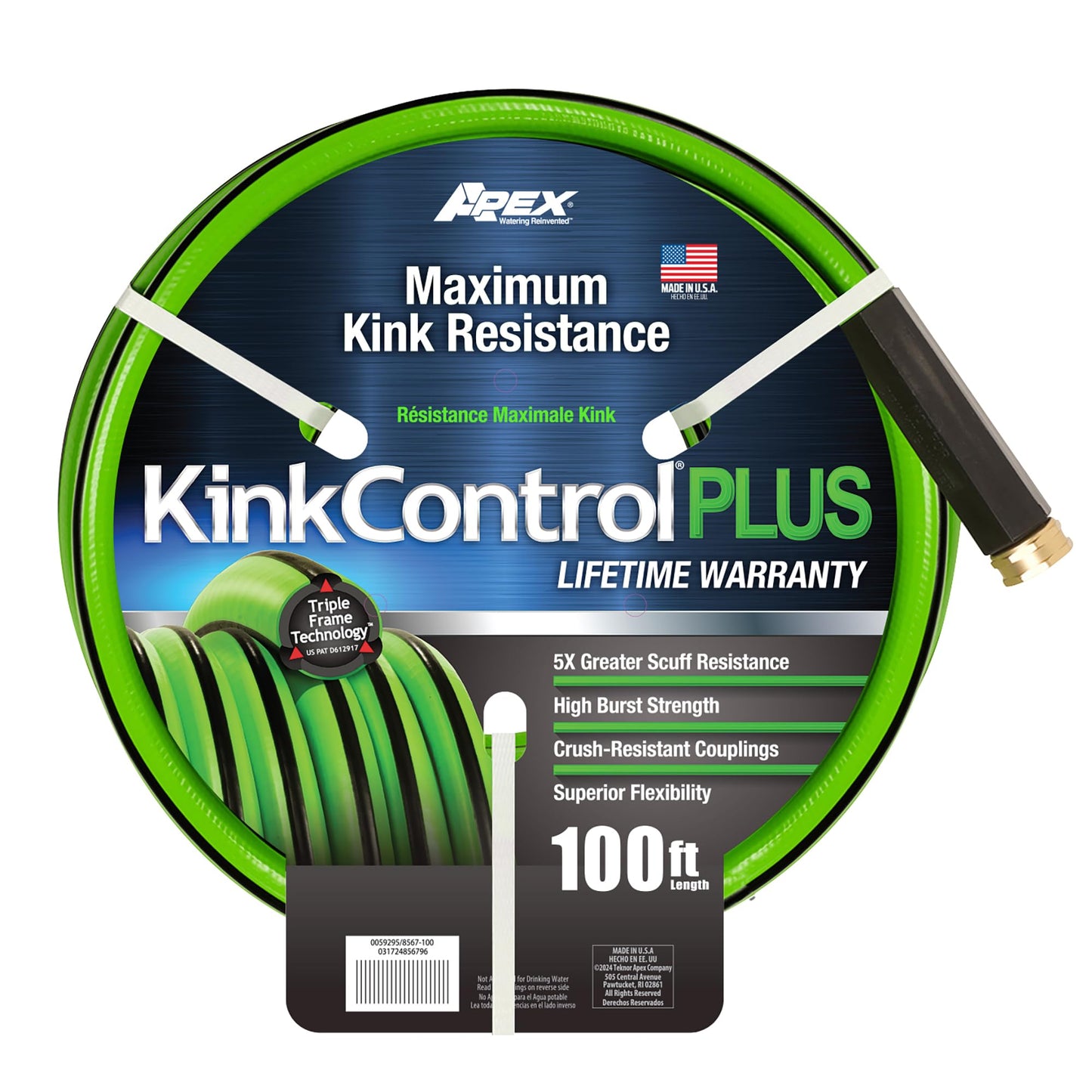 Kink Control Plus 8567-50 Garden Hose, 5/8 in. x 50 ft