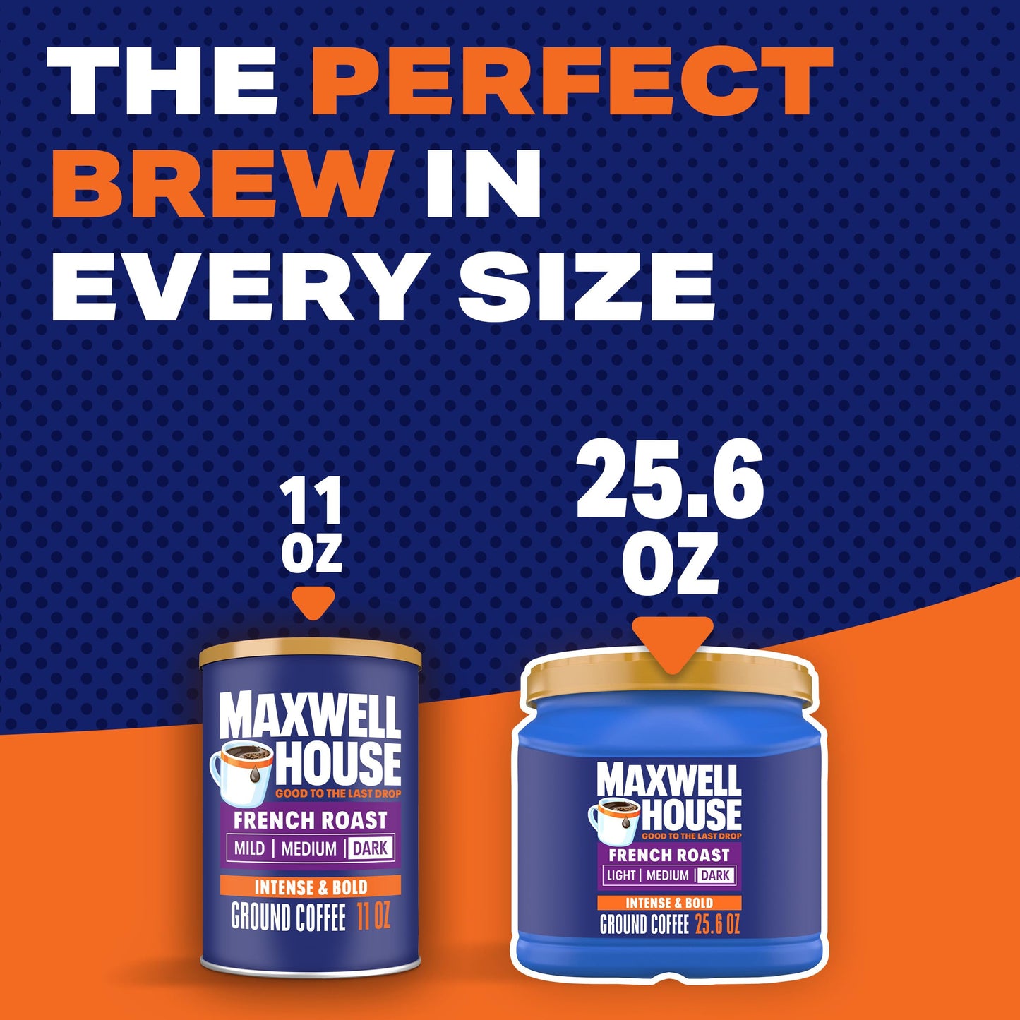 Maxwell House Breakfast Blend Mild Roast Ground Coffee, 38.8 oz Canister