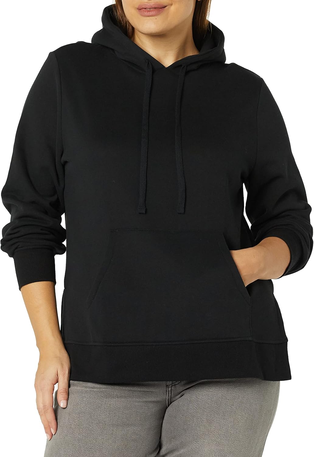 Amazon Essentials womens Fleece Hooded Tunic Sweatshirt