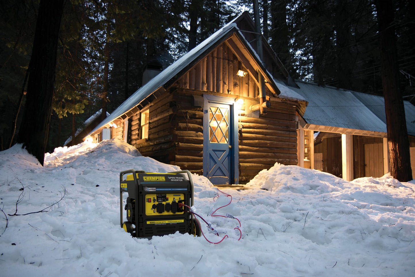 Champion Power Equipment 9000-Watt Electric Start Tri Fuel Home Backup Portable Open Frame Inverter Generator with Quiet Technology and CO Shield