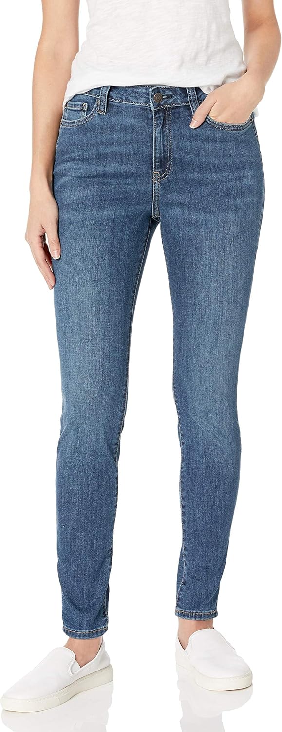 Amazon Essentials Women's Mid-Rise Stretchy Skinny Jeans