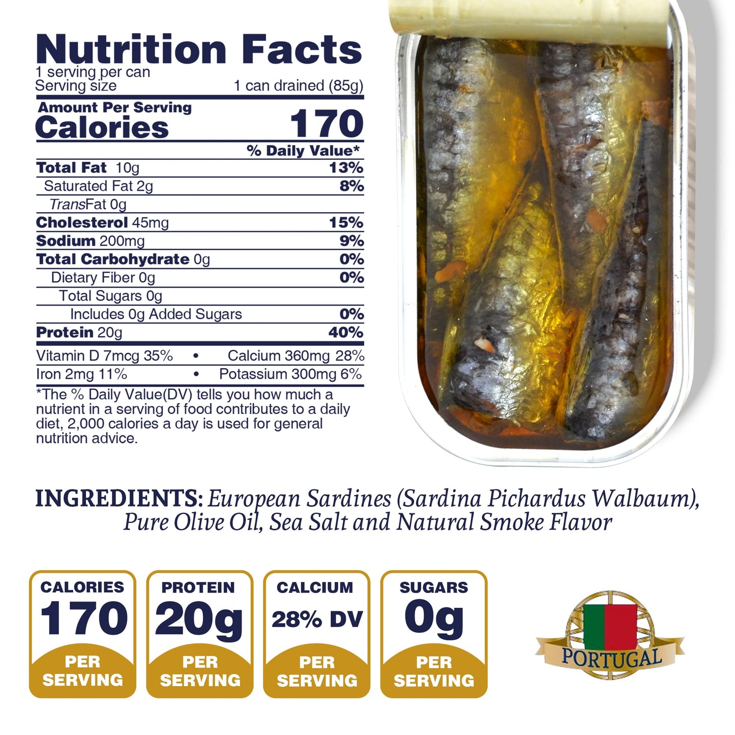 Santo Amaro - 6 Flavor Variety Pack Sampler European Wild Sardines - Virgin Olive Oil - Tomato Sauce from Puree - Virgin Olive Oil & Spicy Red Piri Piri Pepper - Spring Water - Virgin Olive Oil & Lisbon Lemon - Tomato Puree with Spicy Red Piri Piri Pepper