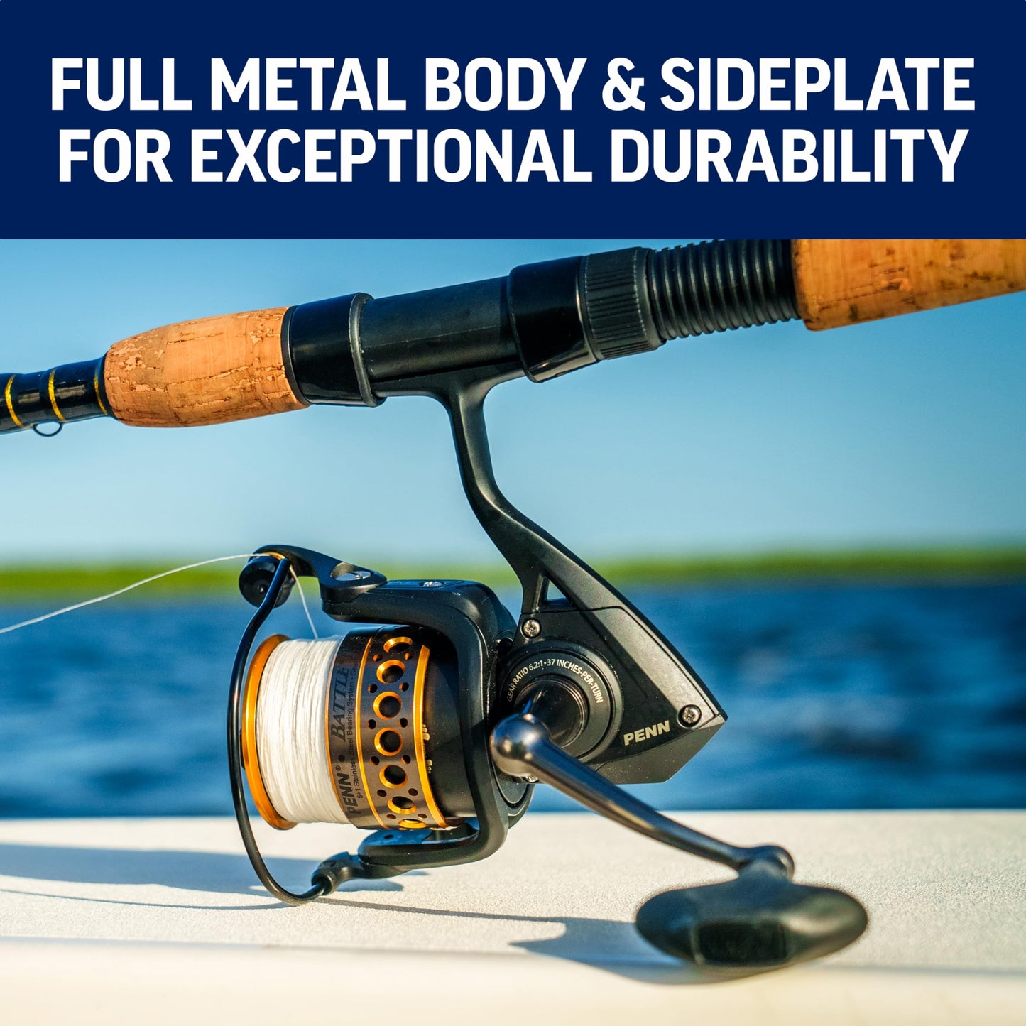 PENN Battle Spinning Reel and Fishing Rod Combo