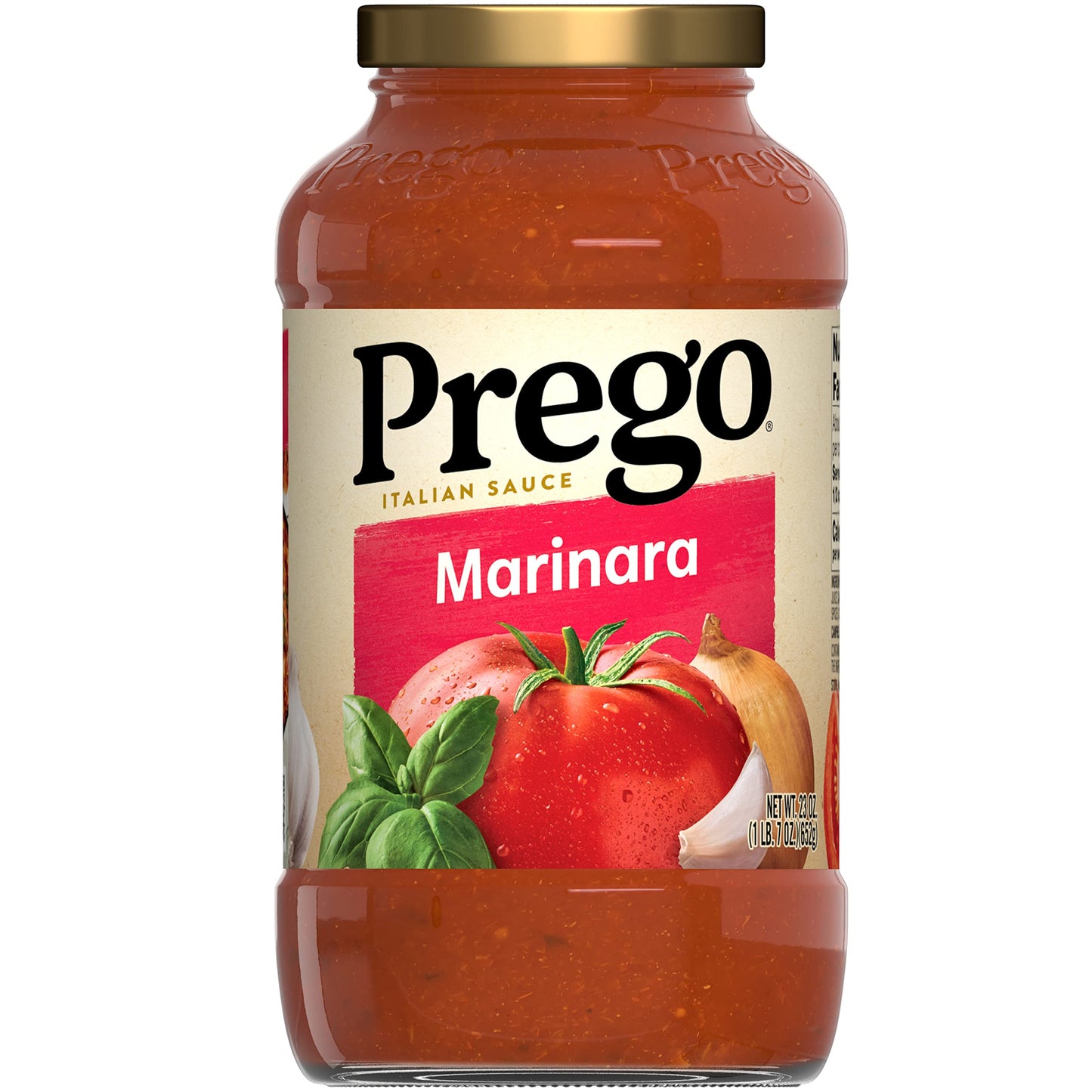 Prego Traditional No Sugar Added Pasta Sauce, 23.5 Oz Jar (Case of 6)
