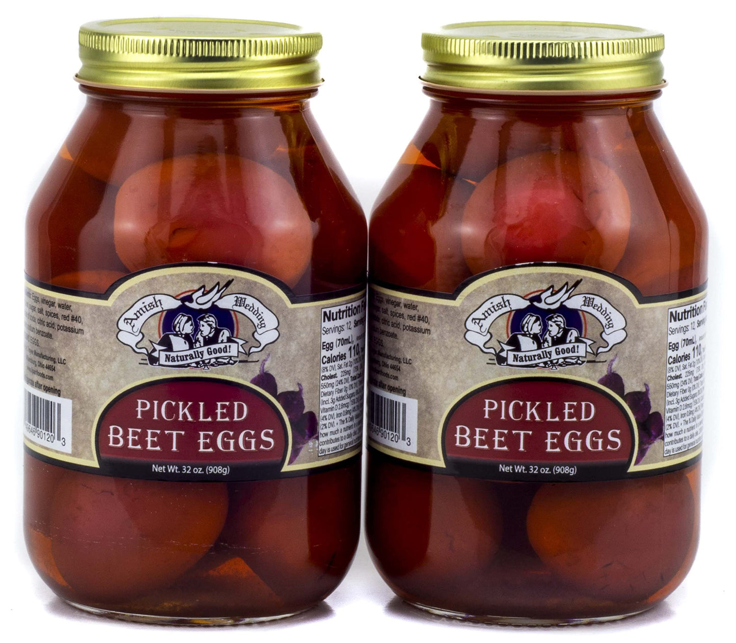 Amish Wedding Pickled Eggs 32oz (Pack of 2)