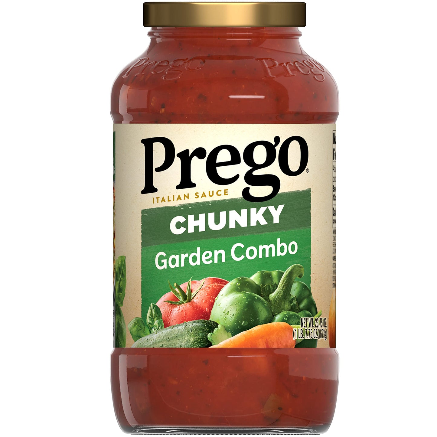Prego Traditional No Sugar Added Pasta Sauce, 23.5 Oz Jar (Case of 6)