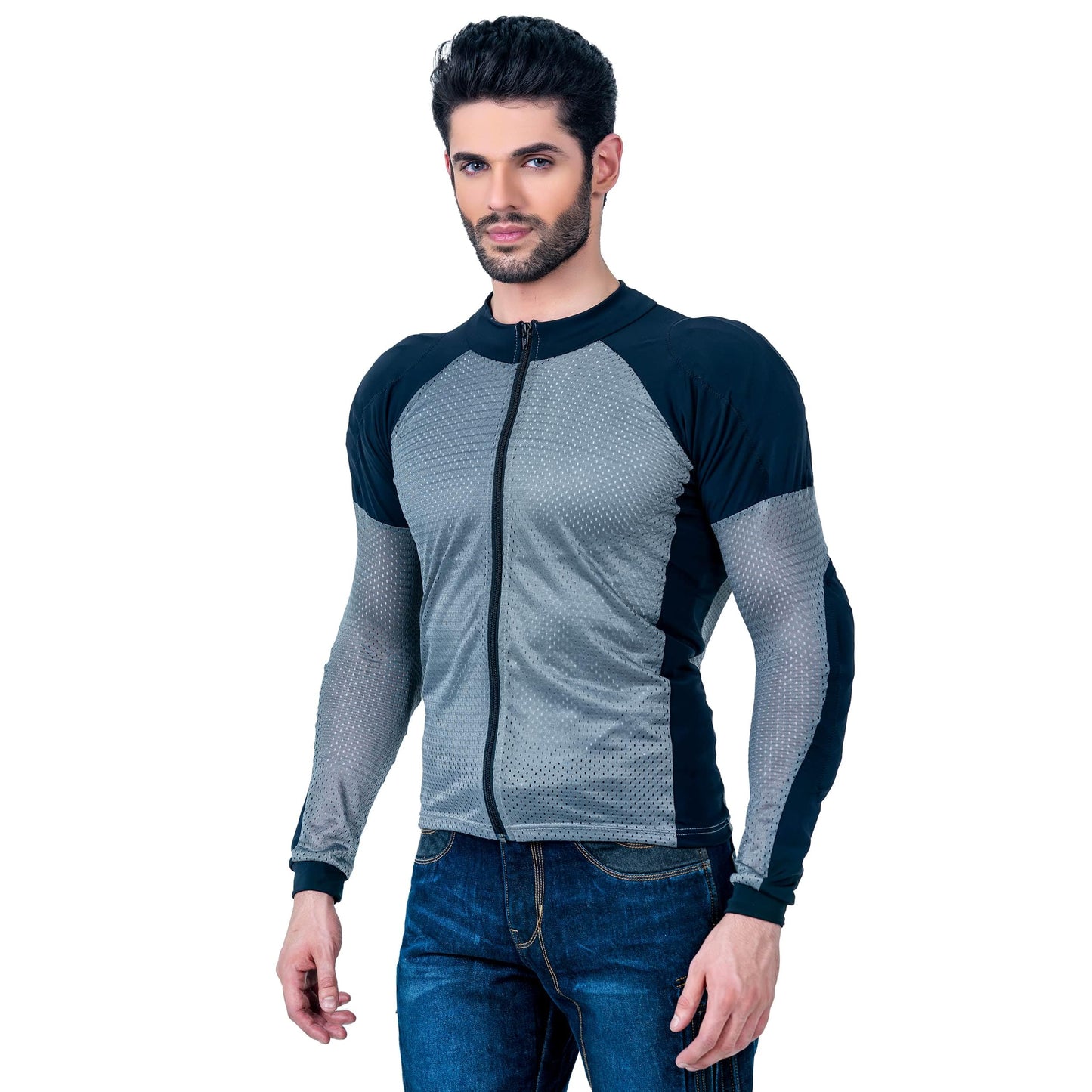 WICKED STOCK Mesh Armored Motorcycle Shirt - CE Level 2 Unisex Motorcycle Protective Shirt for Summer with Removable Padding