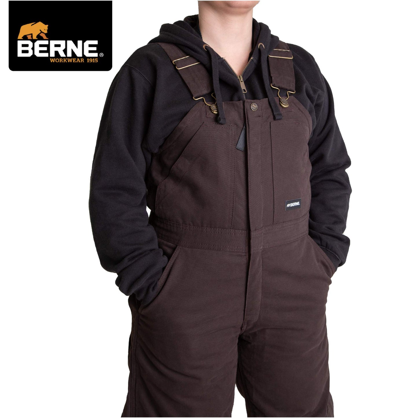 Berne Women's Softstone Duck Insulated Bib Overall