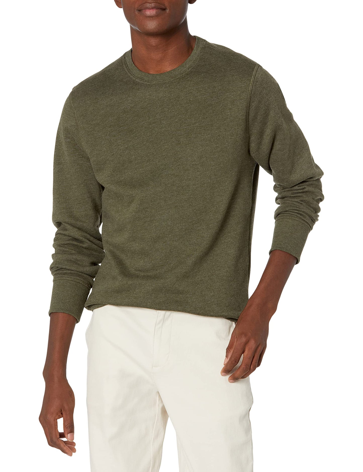 Amazon Essentials Men's Fleece Crewneck Sweatshirt (Available in Big & Tall)