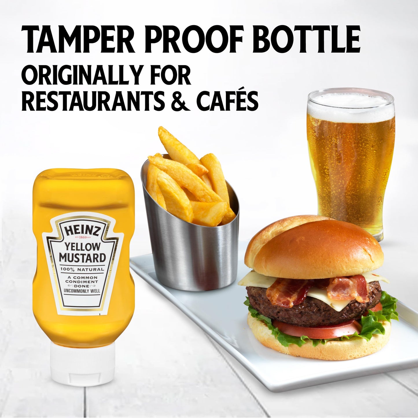 Heinz Yellow Mustard, 20 oz Bottle