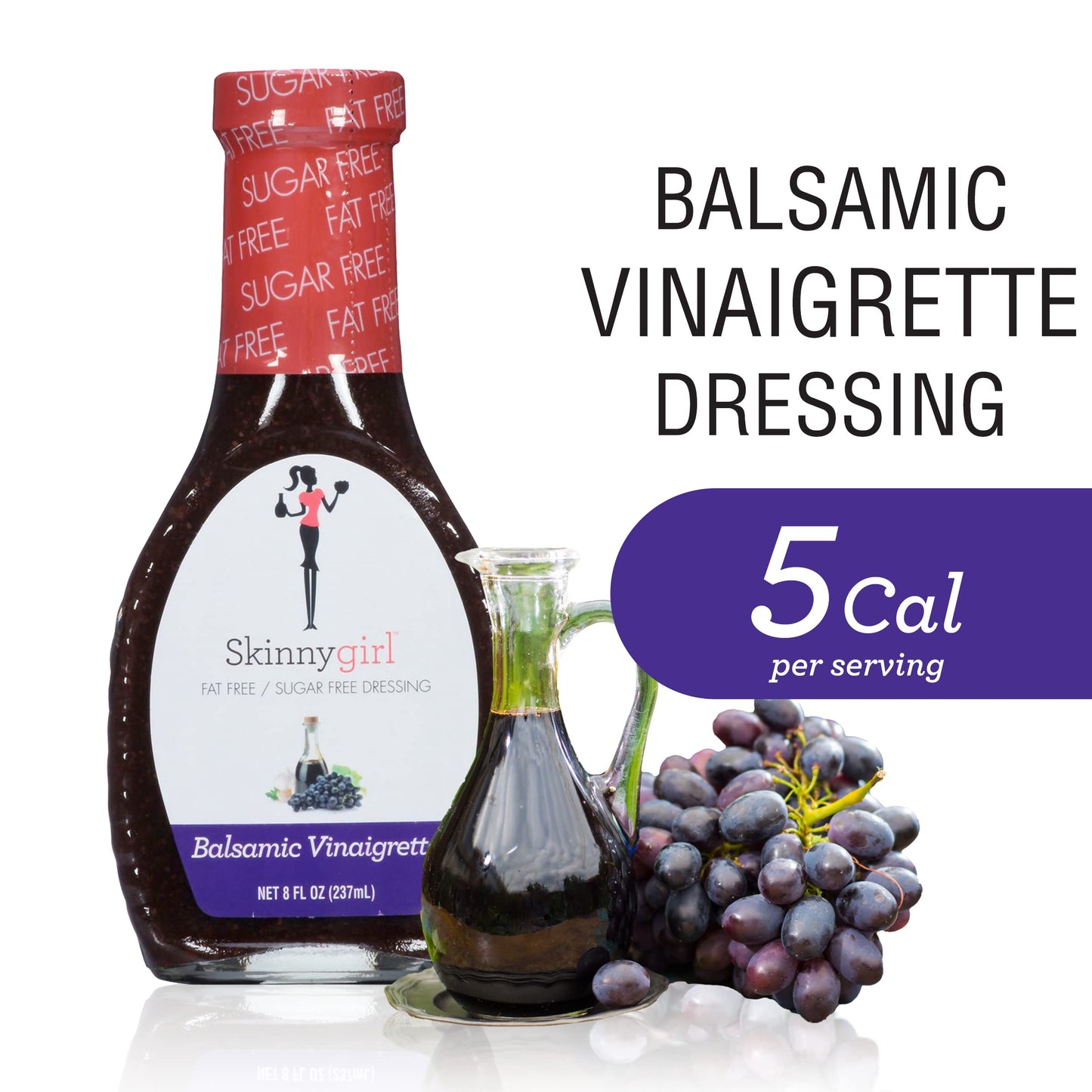 Skinnygirl Fat-Free Salad Dressing, Sugar-Free Buttermilk Ranch, 8 Ounce