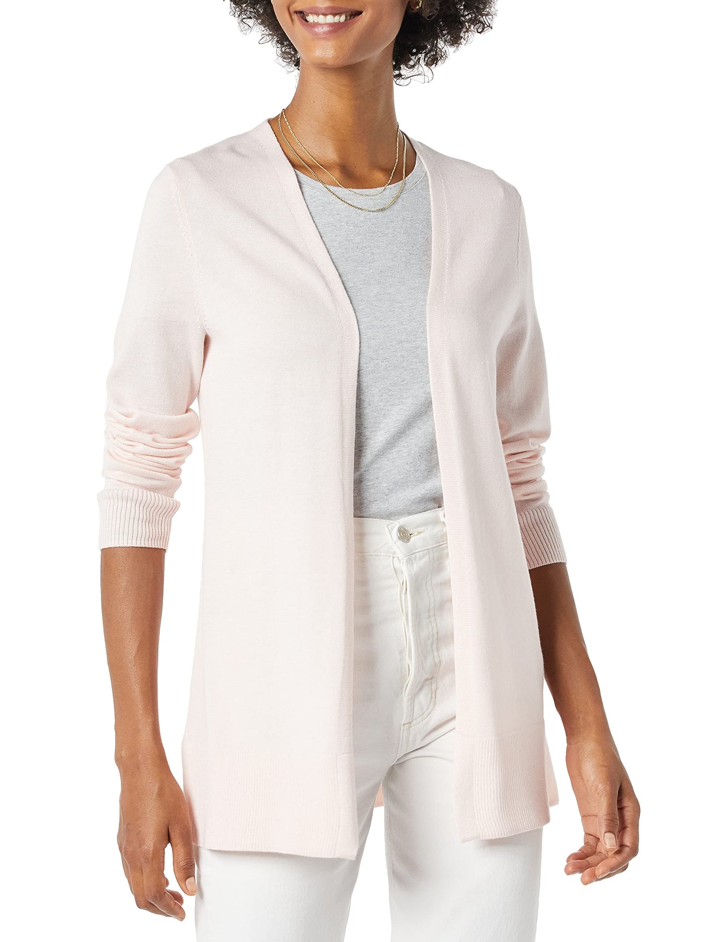 Amazon Essentials Women's Lightweight Long Sleeve Open-Front Cardigan Sweater (Available in Plus Size)