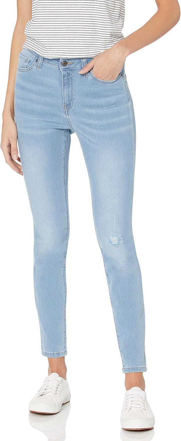 Amazon Essentials Women's Mid-Rise Stretchy Skinny Jeans
