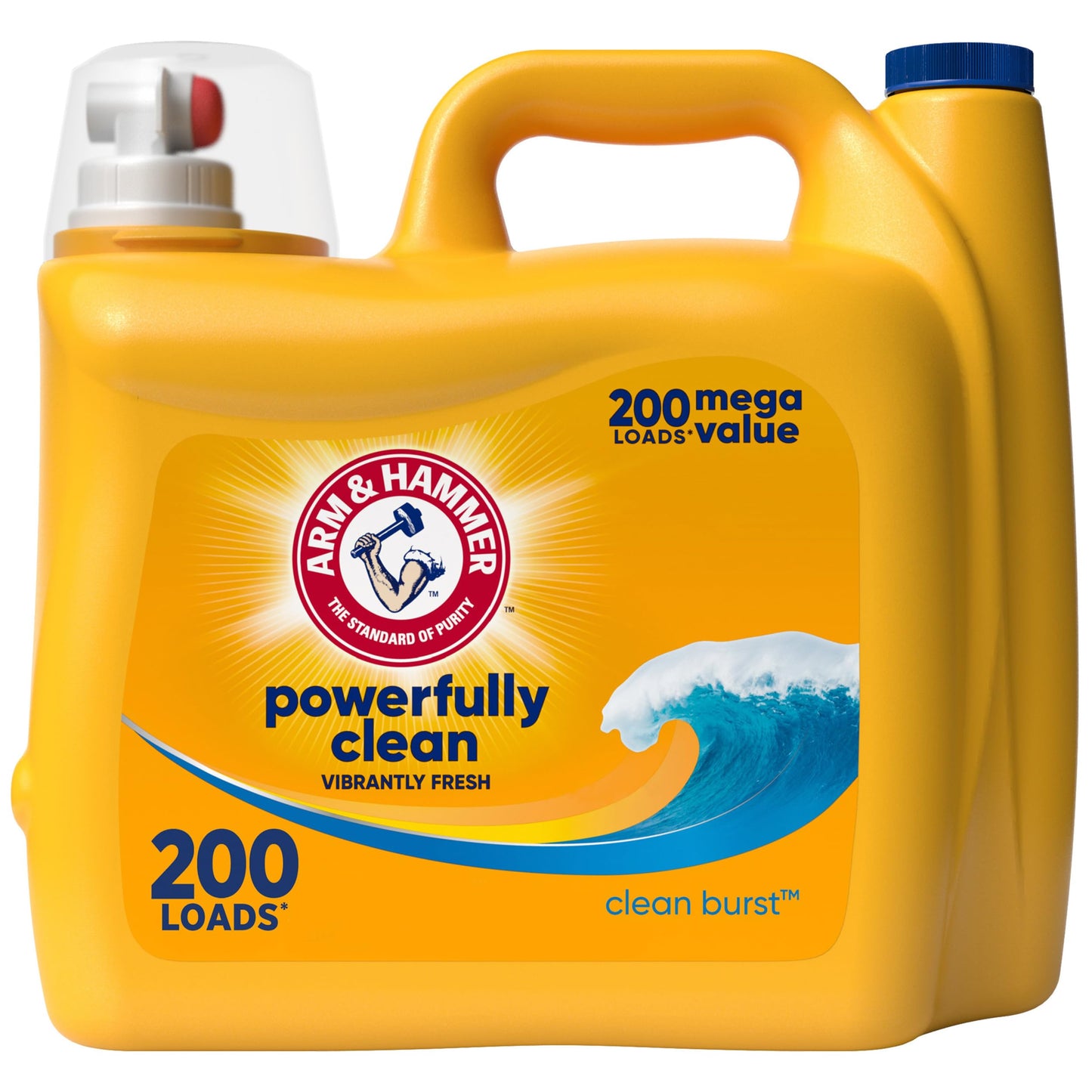 ARM & HAMMER Liquid Laundry Detergent, Clean Burst Fresh, 170 fl oz, 170 Loads